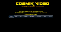 Desktop Screenshot of cosmikvideo.net