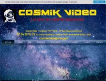 Tablet Screenshot of cosmikvideo.net