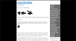 Desktop Screenshot of cosmikvideo.com